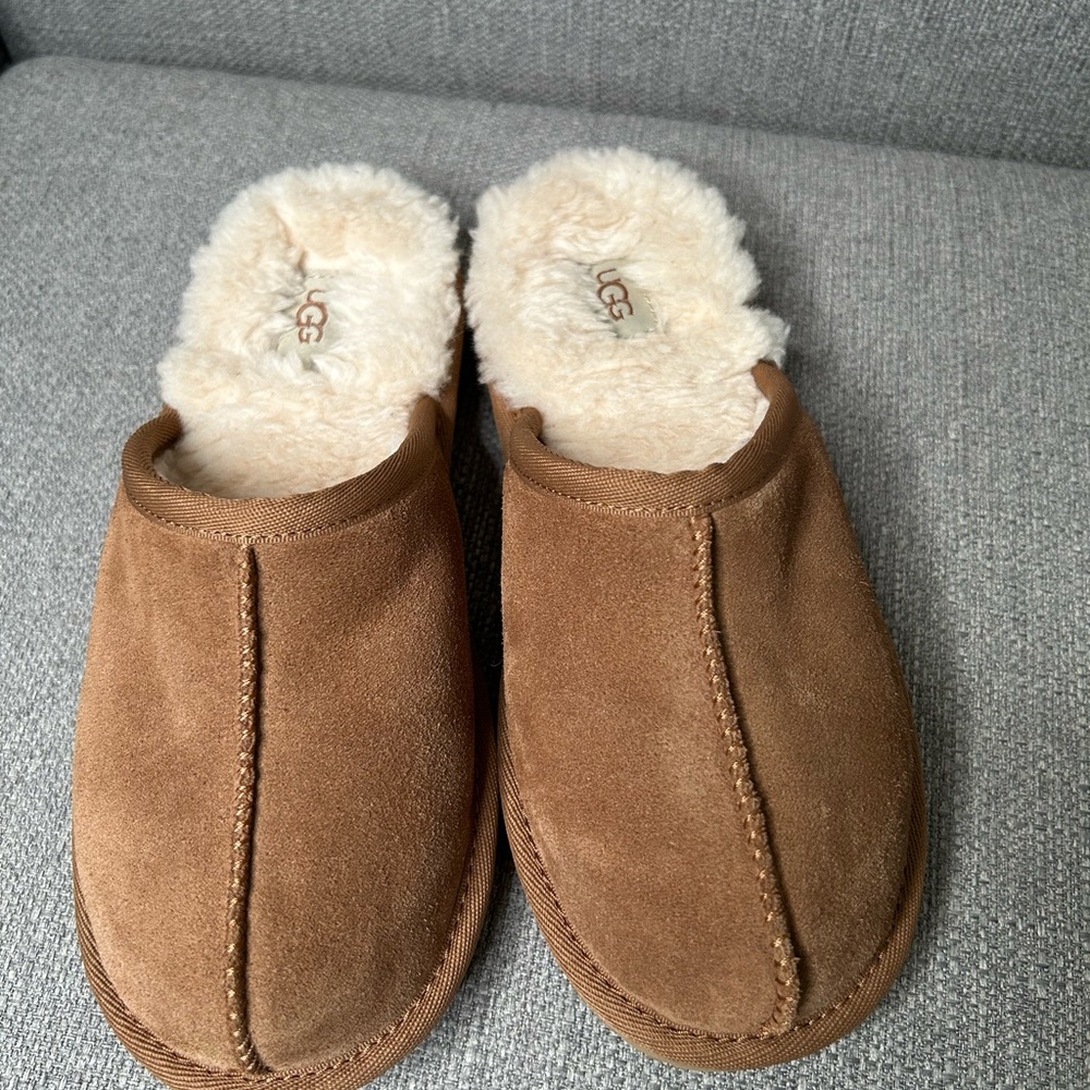 UGG Kids Plush Scuff Slippers